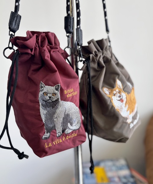 cepo(セポ)の「【WEB限定】アニマル刺繍コードミニショルダーポーチバッグ2(ショルダーバッグ・レディース・ブラウン/レッド・FREE)」の12枚目の写真