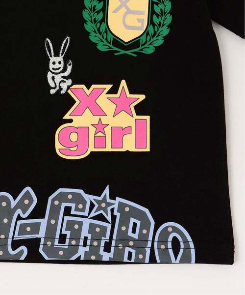 X-girl Stages(エックスガールステージス)の「【接触冷感】MIXロゴ 半袖Tシャツ(Tシャツ/カットソー・キッズ・ラベンダー/ブラック/オフホワイト・80cm/100cm/130cm/110cm/90cm/140cm/120cm)」の15枚目の写真