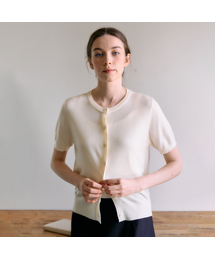 Ellioti（エリオティ）の「Pera Set-up Half Knit Ts_3Color（カーディガン/ボレロ）」