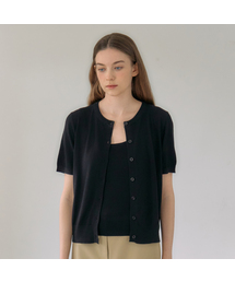 Ellioti（エリオティ）の「Pera Set-up Half Knit Ts_3Color（カーディガン/ボレロ）」