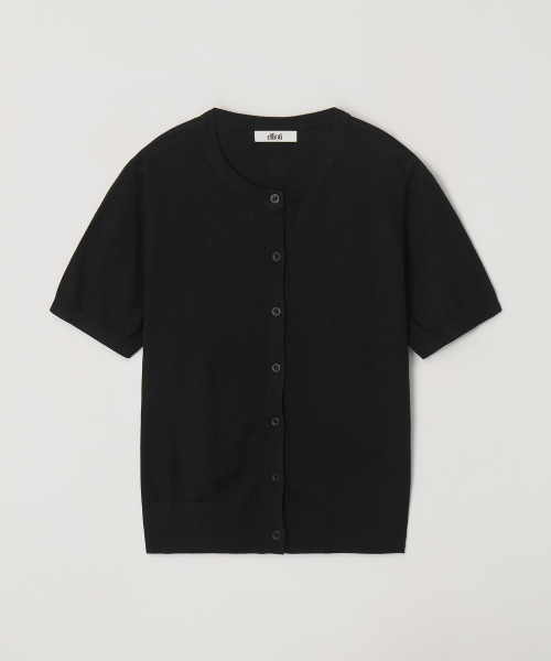 Ellioti（エリオティ）の「Pera Set-up Half Knit Ts_3Color（カーディガン/ボレロ・レディース・ブラック/アイボリー/チャコール・FREE）」の6枚目の写真