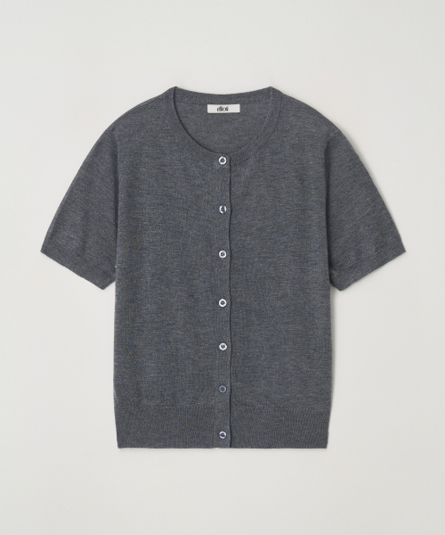 Ellioti（エリオティ）の「Pera Set-up Half Knit Ts_3Color（カーディガン/ボレロ・レディース・ブラック/アイボリー/チャコール・FREE）」の8枚目の写真