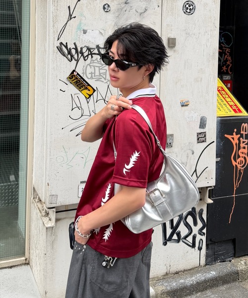ADAMASTE（アダマスト）の「Western Soccer Game T-shirt - ウエスタンサッカーゲームTシャツ（Tシャツ/カットソー・メンズ・レッド/ブルー/ピンク・MEDIUM/LARGE）」の7枚目の写真