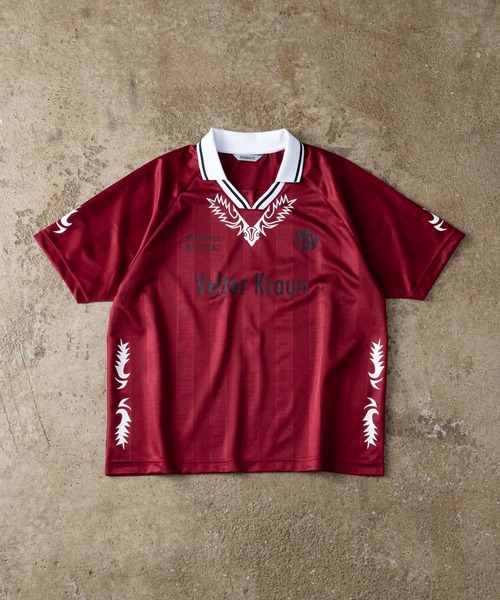 ADAMASTE（アダマスト）の「Western Soccer Game T-shirt - ウエスタンサッカーゲームTシャツ（Tシャツ/カットソー・メンズ・レッド/ブルー/ピンク・MEDIUM/LARGE）」の19枚目の写真