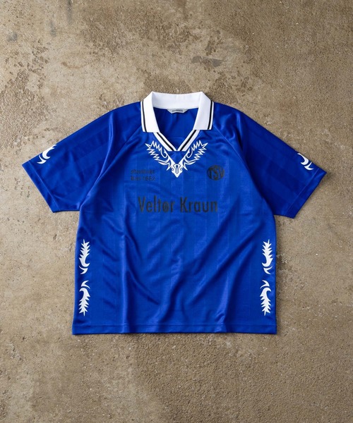 ADAMASTE（アダマスト）の「Western Soccer Game T-shirt - ウエスタンサッカーゲームTシャツ（Tシャツ/カットソー・メンズ・レッド/ブルー/ピンク・MEDIUM/LARGE）」の22枚目の写真