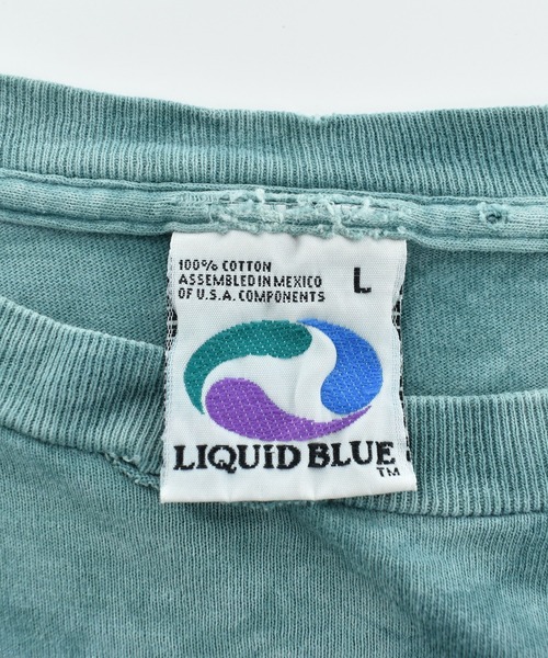 LIQUID BLUE(リキッドブルー)の「【USED】Y2K LIQUID BLUE “Wolf” タイダイ アニマルTシャツ(Tシャツ/カットソー・メンズ・ブルー・LARGE)」の6枚目の写真