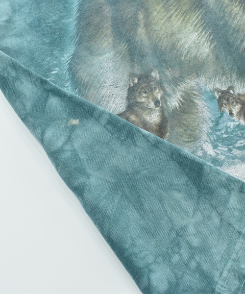 LIQUID BLUE(リキッドブルー)の「【USED】Y2K LIQUID BLUE “Wolf” タイダイ アニマルTシャツ(Tシャツ/カットソー・メンズ・ブルー・LARGE)」の8枚目の写真