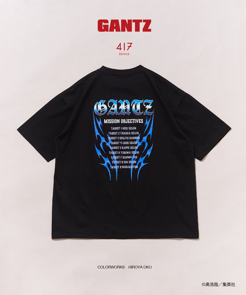 417 EDIFICE（フォーワンセブンエディフィス）の「GANTZ / ガンツ 417別注『COLOR WORKS』Tシャツ（Tシャツ/カットソー・メンズ・オートミール/ホワイト系その他/ホワイト/グレー/チャコールグレー/ブラック系その他/アイボリー/ブラック・X-LARGE/LARGE/MEDIUM）」の9枚目の写真