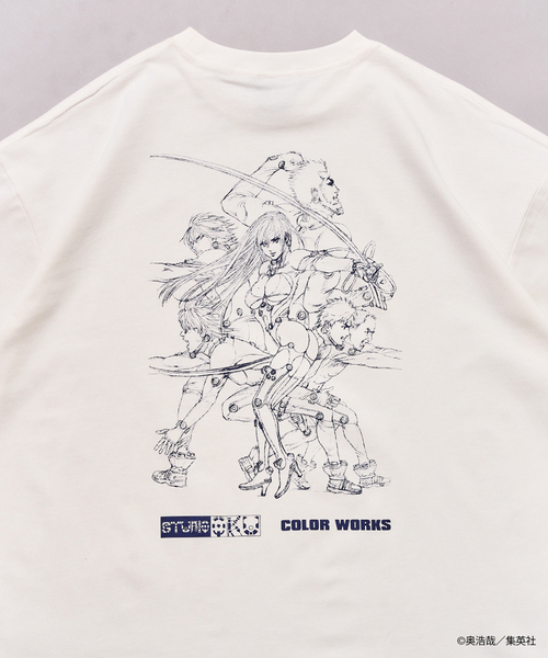 417 EDIFICE（フォーワンセブンエディフィス）の「GANTZ / ガンツ 417別注『COLOR WORKS』Tシャツ（Tシャツ/カットソー・メンズ・オートミール/ホワイト系その他/ホワイト/グレー/チャコールグレー/ブラック系その他/アイボリー/ブラック・X-LARGE/LARGE/MEDIUM）」の3枚目の写真