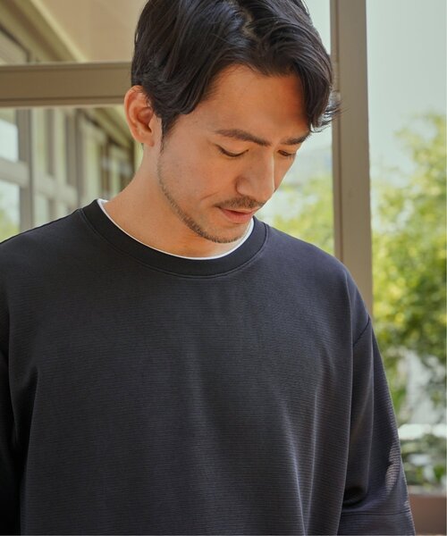 ikka(イッカ)の「【MonoMax × 小泉孝太郎】冷感DRYリップル5分袖Tシャツ「小泉孝太郎さん着用モデル」(Tシャツ/カットソー・メンズ・ベージュ/ネイビー/ピンク/ブラック/サックスブルー/カーキ・S/XL/L/M)」の8枚目の写真