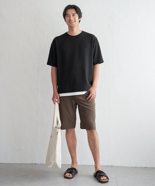 ikka(イッカ)の「【MonoMax × 小泉孝太郎】冷感DRYリップル5分袖Tシャツ「小泉孝太郎さん着用モデル」(Tシャツ/カットソー・メンズ・ベージュ/ネイビー/ピンク/ブラック/サックスブルー/カーキ・S/XL/L/M)」の9枚目の写真