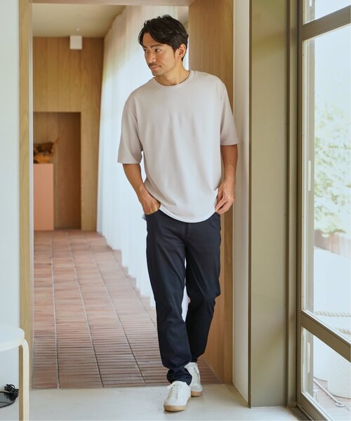 ikka(イッカ)の「【MonoMax × 小泉孝太郎】冷感DRYリップル5分袖Tシャツ「小泉孝太郎さん着用モデル」(Tシャツ/カットソー・メンズ・ベージュ/ネイビー/ピンク/ブラック/サックスブルー/カーキ・S/XL/L/M)」の11枚目の写真