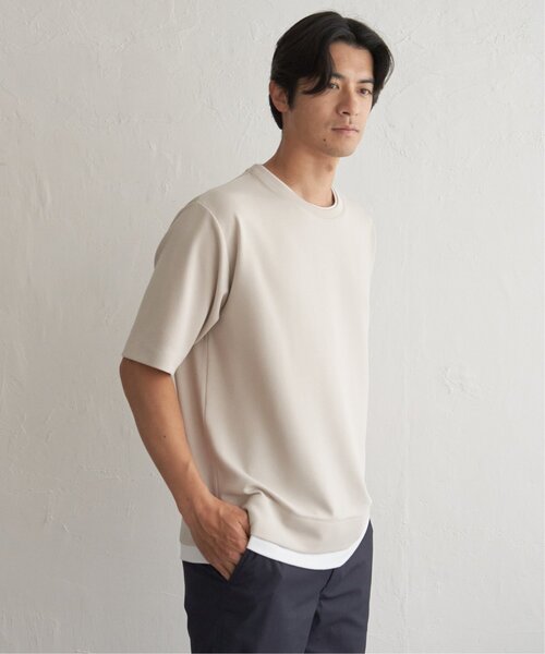 ikka(イッカ)の「【MonoMax × 小泉孝太郎】冷感DRYリップル5分袖Tシャツ「小泉孝太郎さん着用モデル」(Tシャツ/カットソー・メンズ・ベージュ/ネイビー/ピンク/ブラック/サックスブルー/カーキ・S/XL/L/M)」の13枚目の写真