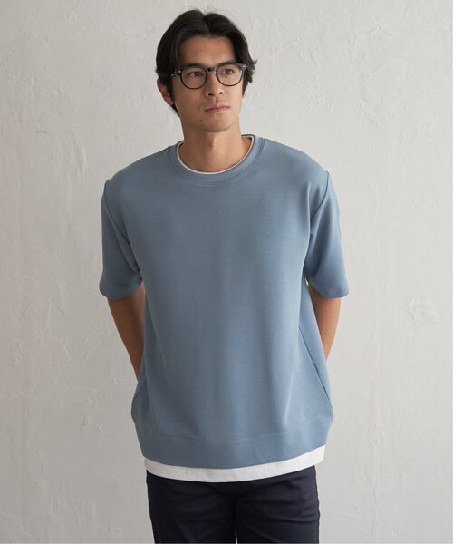 ikka(イッカ)の「【MonoMax × 小泉孝太郎】冷感DRYリップル5分袖Tシャツ「小泉孝太郎さん着用モデル」(Tシャツ/カットソー・メンズ・ベージュ/ネイビー/ピンク/ブラック/サックスブルー/カーキ・S/XL/L/M)」の15枚目の写真