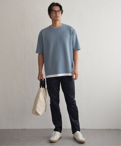 ikka(イッカ)の「【MonoMax × 小泉孝太郎】冷感DRYリップル5分袖Tシャツ「小泉孝太郎さん着用モデル」(Tシャツ/カットソー・メンズ・ベージュ/ネイビー/ピンク/ブラック/サックスブルー/カーキ・S/XL/L/M)」の16枚目の写真
