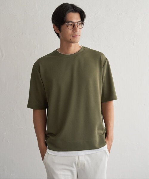 ikka(イッカ)の「【MonoMax × 小泉孝太郎】冷感DRYリップル5分袖Tシャツ「小泉孝太郎さん着用モデル」(Tシャツ/カットソー・メンズ・ベージュ/ネイビー/ピンク/ブラック/サックスブルー/カーキ・S/XL/L/M)」の17枚目の写真