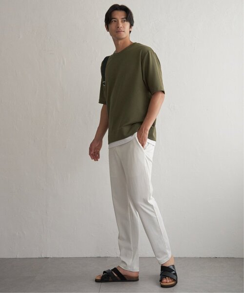 ikka(イッカ)の「【MonoMax × 小泉孝太郎】冷感DRYリップル5分袖Tシャツ「小泉孝太郎さん着用モデル」(Tシャツ/カットソー・メンズ・ベージュ/ネイビー/ピンク/ブラック/サックスブルー/カーキ・S/XL/L/M)」の19枚目の写真