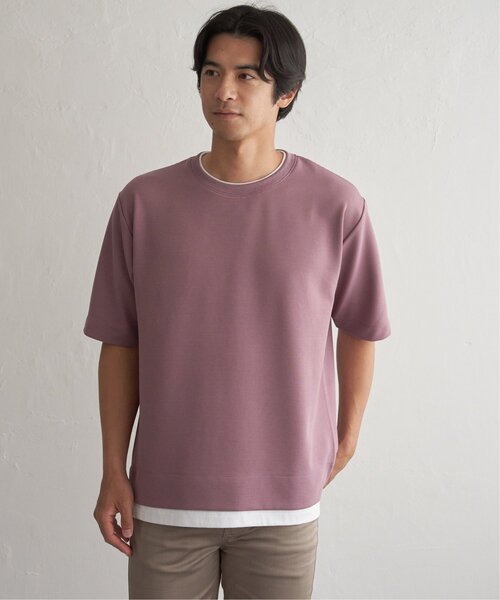 ikka(イッカ)の「【MonoMax × 小泉孝太郎】冷感DRYリップル5分袖Tシャツ「小泉孝太郎さん着用モデル」(Tシャツ/カットソー・メンズ・ベージュ/ネイビー/ピンク/ブラック/サックスブルー/カーキ・S/XL/L/M)」の20枚目の写真