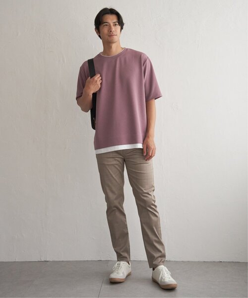 ikka(イッカ)の「【MonoMax × 小泉孝太郎】冷感DRYリップル5分袖Tシャツ「小泉孝太郎さん着用モデル」(Tシャツ/カットソー・メンズ・ベージュ/ネイビー/ピンク/ブラック/サックスブルー/カーキ・S/XL/L/M)」の21枚目の写真