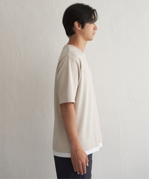 ikka(イッカ)の「【MonoMax × 小泉孝太郎】冷感DRYリップル5分袖Tシャツ「小泉孝太郎さん着用モデル」(Tシャツ/カットソー・メンズ・ベージュ/ネイビー/ピンク/ブラック/サックスブルー/カーキ・S/XL/L/M)」の22枚目の写真