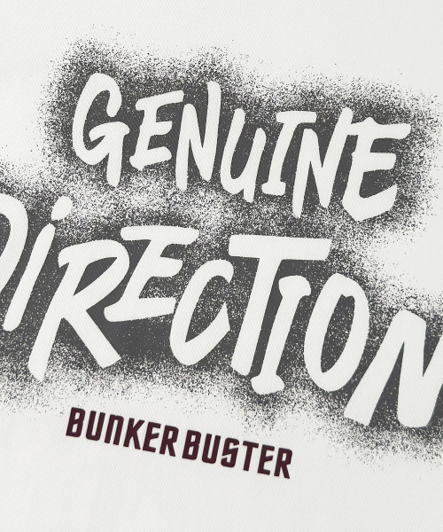 BUNKERBUSTER(バンカーバスター)の「タイポグラフィックリンガー半袖Tシャツ MQ2TU258_OFF WHITE(Tシャツ/カットソー・メンズ・その他・90/95/100/105)」の4枚目の写真