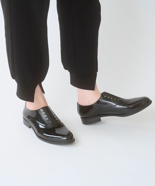 TEMPERATE（テンパレイト）の「【TEMPERATE】テンパレイト OMBRE スリップオンオックスフォード（レインシューズ・レディース・ブラック/グレー・38/39/40/37/36）」の3枚目の写真