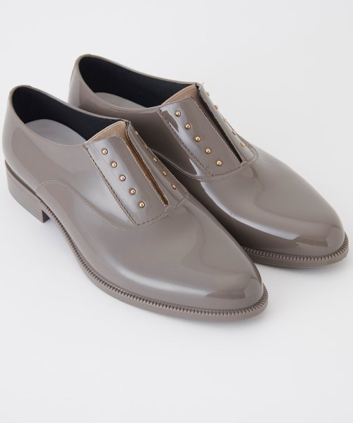 TEMPERATE（テンパレイト）の「【TEMPERATE】テンパレイト OMBRE スリップオンオックスフォード（レインシューズ・レディース・ブラック/グレー・38/39/40/37/36）」の8枚目の写真