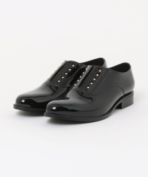 TEMPERATE（テンパレイト）の「【TEMPERATE】テンパレイト OMBRE スリップオンオックスフォード（レインシューズ・レディース・ブラック/グレー・38/39/40/37/36）」の5枚目の写真