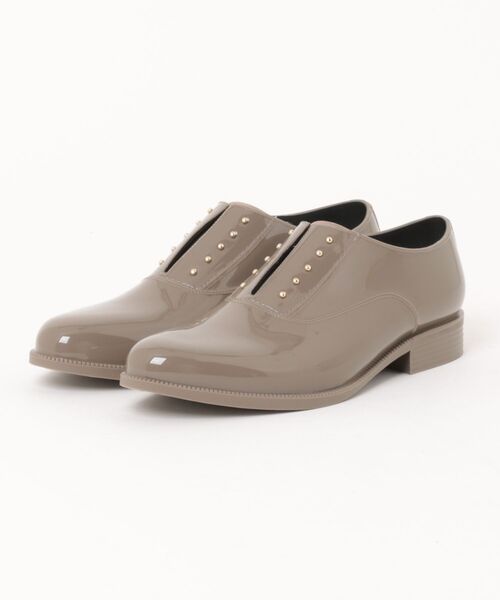 TEMPERATE（テンパレイト）の「【TEMPERATE】テンパレイト OMBRE スリップオンオックスフォード（レインシューズ・レディース・ブラック/グレー・38/39/40/37/36）」の10枚目の写真