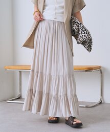 【2サイズ展開】カッセンティアードスカート