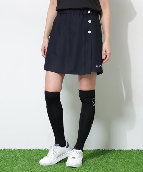 PING（ピン）の「【PING APPAREL】ストレッチドビーショートパンツ ＜GOLD＞ (LADIES)（その他パンツ・レディース・ブラック/ベージュ/ホワイト・L/LL/S/M/XS）」の2枚目の写真