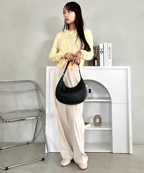 wears(ウェアーズ)の「ハーフムーンショルダーバッグ ワンハンドルハンドバッグ(ハンドバッグ・レディース・アイボリー/グレイッシュベージュ/ブラック・FREE)」の19枚目の写真