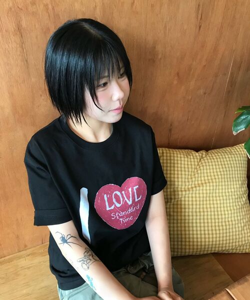 S'EST(エスイーエスティー)の「I Love Logo T-shirts Black(Tシャツ/カットソー・メンズ・ブラック・SMALL/MEDIUM/LARGE)」の3枚目の写真