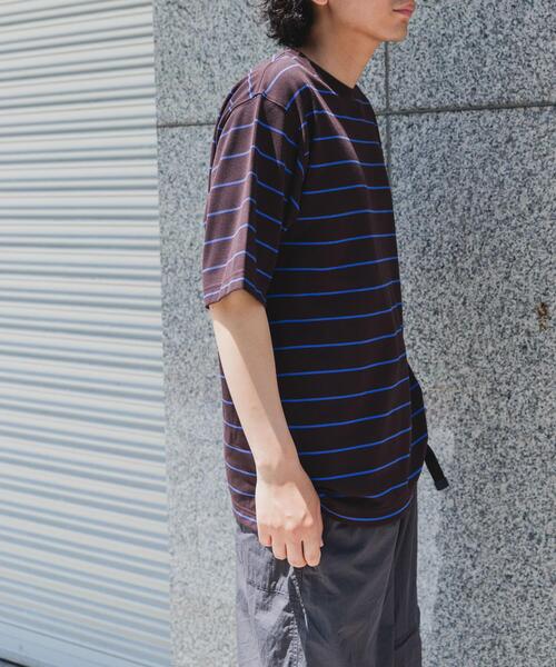 FORK&SPOON（フォークアンドスプーン）の「FORK&SPOON　PEカノコボーダーショートスリーブTシャツ（Tシャツ/カットソー・メンズ・グレー系その他/ネイビー/ブラウン系その他・4/5）」の12枚目の写真