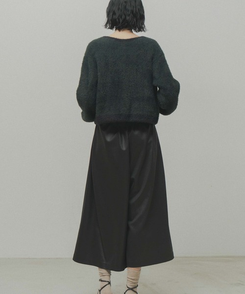 WHYTO.(ホワイト)の「「WHYTO. / ホワイト」leather like pleats pants(その他パンツ・レディース・ブラウン/ブラック・36/38)」の7枚目の写真
