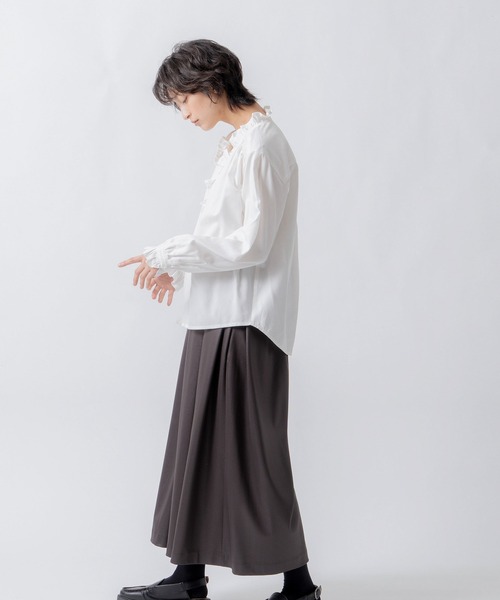WHYTO.(ホワイト)の「「WHYTO. / ホワイト」leather like pleats pants(その他パンツ・レディース・ブラウン/ブラック・36/38)」の15枚目の写真