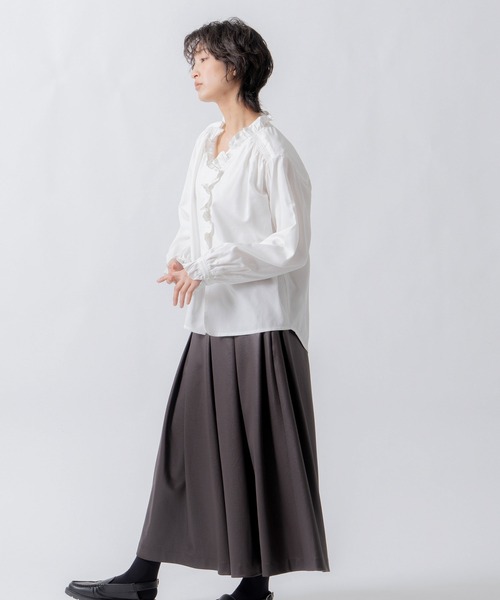 WHYTO.(ホワイト)の「「WHYTO. / ホワイト」leather like pleats pants(その他パンツ・レディース・ブラウン/ブラック・36/38)」の16枚目の写真