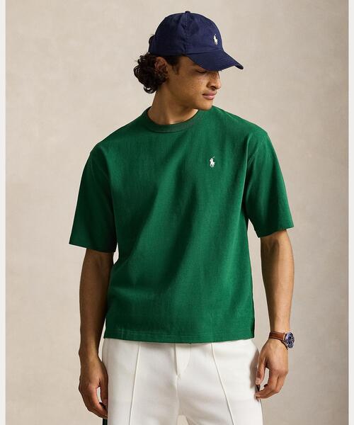 POLO RALPH LAUREN(ポロ ラルフ ローレン)の「リラックス フィット ジャージー クルーネック Tシャツ(Tシャツ/カットソー・メンズ・グリーン・L/M/S/XS)」の1枚目の写真