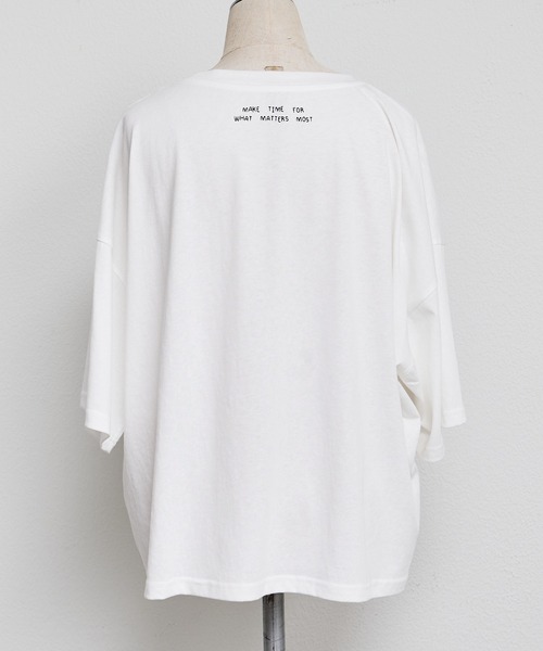 PUAL CE CIN(ピュアルセシン)の「コーヒーフォトプリントTシャツ(Tシャツ/カットソー・レディース・ブラック/オフホワイト・FREE)」の21枚目の写真