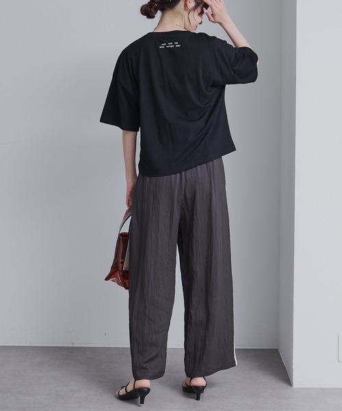 PUAL CE CIN(ピュアルセシン)の「コーヒーフォトプリントTシャツ(Tシャツ/カットソー・レディース・ブラック/オフホワイト・FREE)」の16枚目の写真