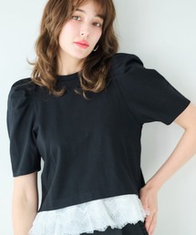 Chesty | レースキャミレイヤードTシャツ(Tシャツ/カットソー)