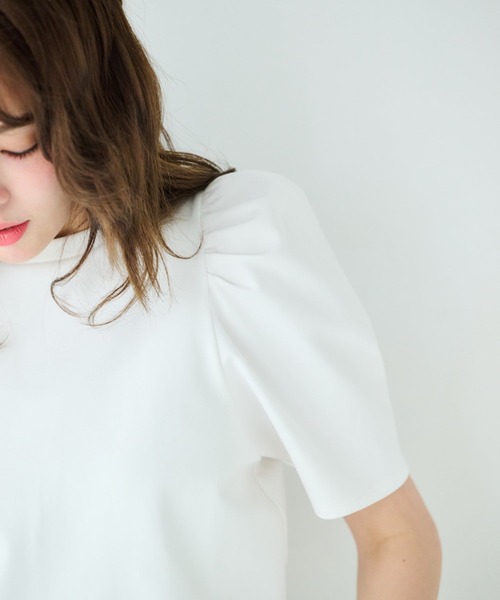 Chesty（チェスティー）の「レースキャミレイヤードTシャツ（Tシャツ/カットソー・レディース・オフホワイト/ブラック・FREE）」の14枚目の写真