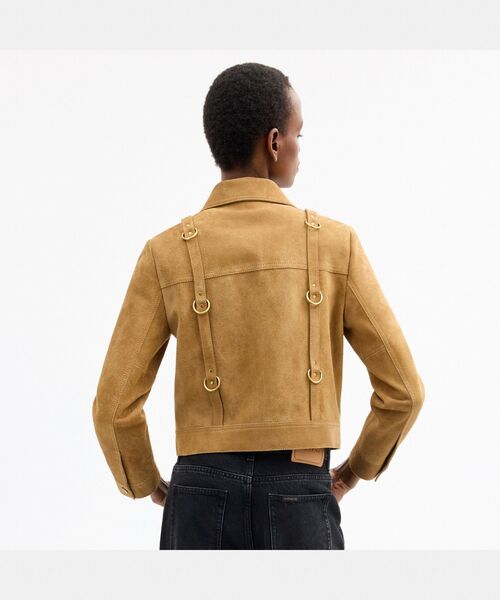 COACH(コーチ)の「【COACH | BRAIN DEAD】スエード ストラップ ジャケット(その他アウター・レディース・ベージュ系その他・SMALL/X-SMALL/MEDIUM/LARGE)」の3枚目の写真
