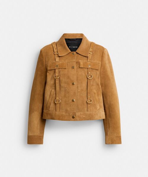 COACH(コーチ)の「【COACH | BRAIN DEAD】スエード ストラップ ジャケット(その他アウター・レディース・ベージュ系その他・SMALL/X-SMALL/MEDIUM/LARGE)」の8枚目の写真