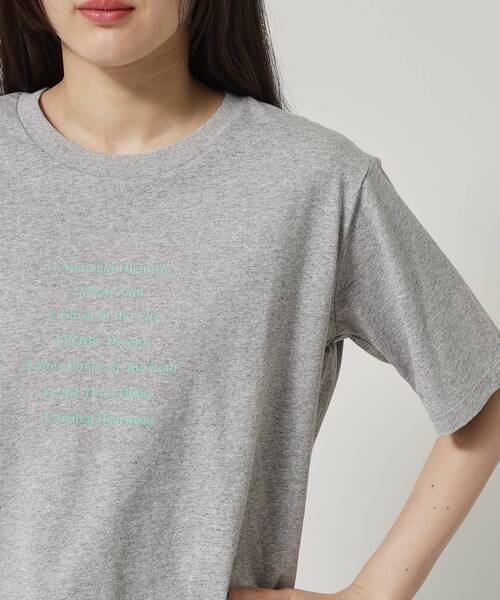 ALL NEW MART(オールニューマート)の「ピアノ グラフィックTシャツ(Tシャツ/カットソー・レディース・ライトブルー/ホワイト/ライトグレー・00)」の9枚目の写真