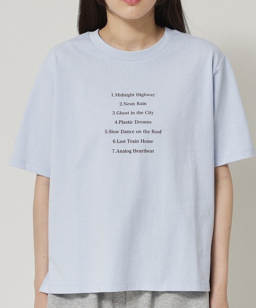 ALL NEW MART(オールニューマート)の「ピアノ グラフィックTシャツ(Tシャツ/カットソー・レディース・ライトブルー/ホワイト/ライトグレー・00)」の16枚目の写真