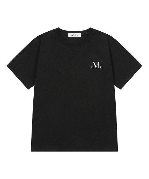 MUCENT(ムセント)の「◇MUCENT◇ブランド直輸入正規品/JEDEN シグネチャー ロゴ ハーフ T JEDEN SIGNATURE LOGO HALF T(Tシャツ/カットソー・レディース・ホワイト/ブラック・S/M)」の4枚目の写真