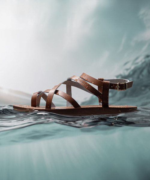 JESUS ON THE WATER(ジーザスオンザウォーター)の「JESUS SANDAL Shalem 牛革ストラップサンダル 2cm -JOW102 (5色)(サンダル・レディース・オフホワイト/シルバー/キャメル/ワイン/ブラック・23cm/23.5cm/24cm/24.5cm/25cm/25.5cm)」の10枚目の写真
