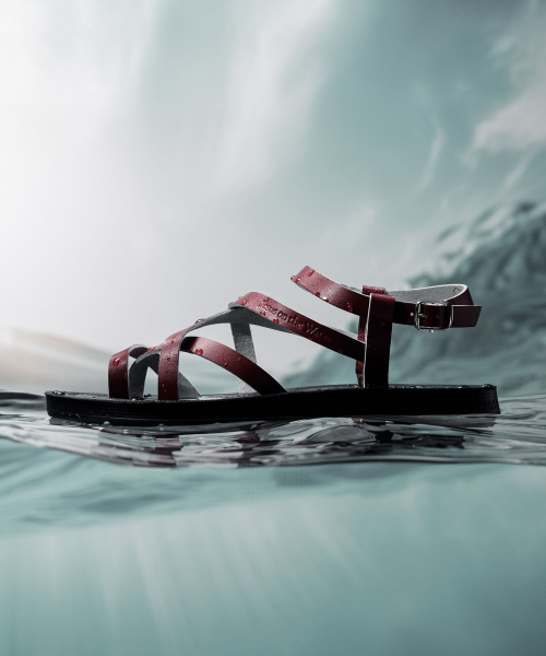 JESUS ON THE WATER(ジーザスオンザウォーター)の「JESUS SANDAL Shalem 牛革ストラップサンダル 2cm -JOW102 (5色)(サンダル・レディース・オフホワイト/シルバー/キャメル/ワイン/ブラック・23cm/23.5cm/24cm/24.5cm/25cm/25.5cm)」の11枚目の写真