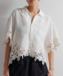 バテンレースオープンカラーシャツ WOMENS